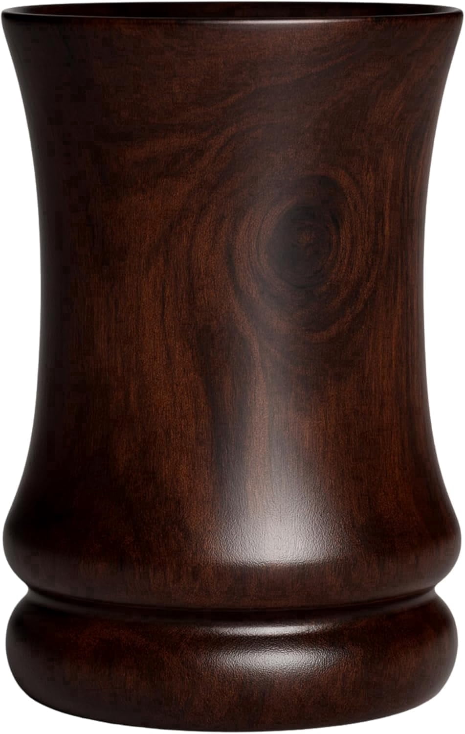 Handcrafted Dark Wooden Glass