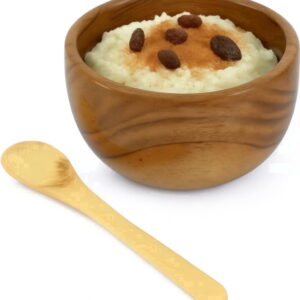 Wooden Bowl with Spoon