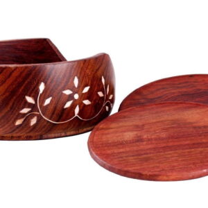 Wooden Drink Coasters – Set of 4