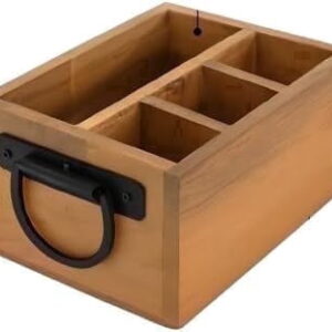 Acacia Wood Storage Box – 3 Compartments
