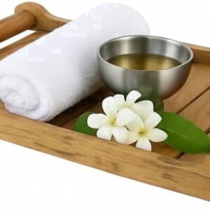 Acacia Wood Spa & Relaxation Tray Set